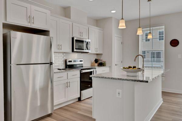 Modern kitchens with Stainless Steel ENERGY STAR Appliances