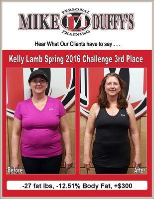 Kelly lost 27 fat lbs in only 6 weeks!