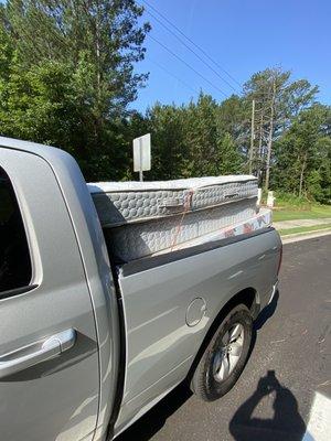 Mattress removal, box spring removed