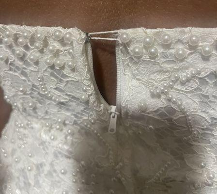 This is the clasp they added... a piece of string