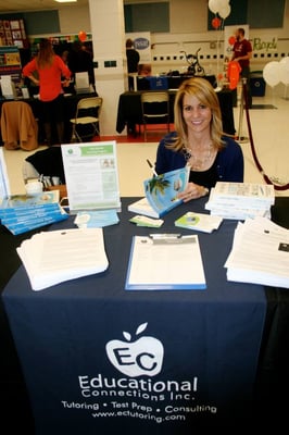 President and founder, Ann Dolin, at a book signing for her book Homework Made Simple