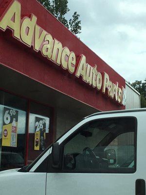 Signage for Advanced Auto Parts off Cleveland Ave.