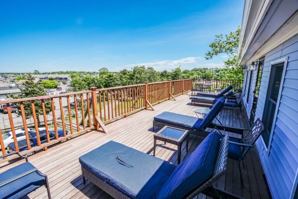 Enjoy our sun deck overlooking Vineyard Haven