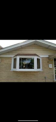 Completed bay window