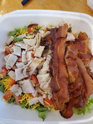 Chef salad - pick any 2 meats - I went with Turkey and Bacon