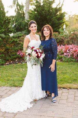 Patricia altered my wedding dress and my mom's Photo by Sarah McKay Photog.