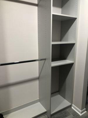 Customizable shelves - they can be moved or removed easily