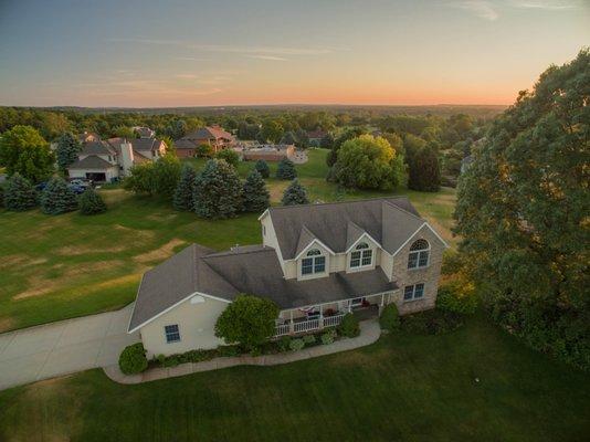 Beautiful view from the highest point in Plainwell.