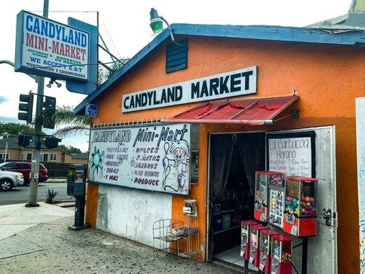 Candy Store in City Heights with Barbacoa Restaurant Inside