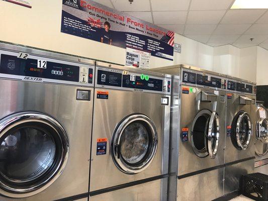 Various size washing machines