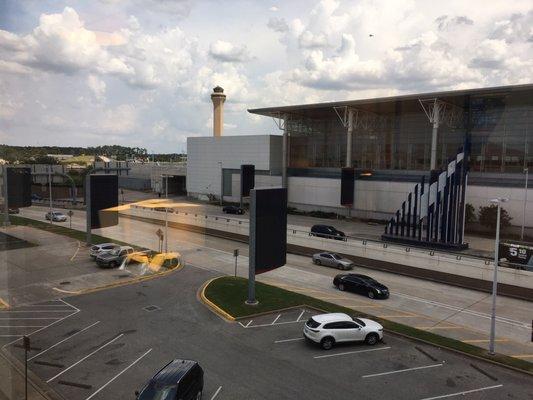 The view over the entrance to Houston