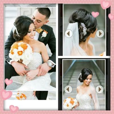 Wedding updos by Cindy Phun