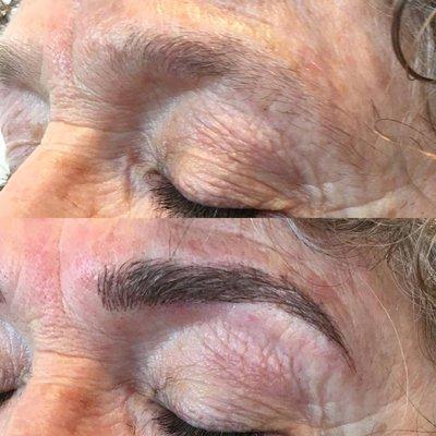 Microblading before and after