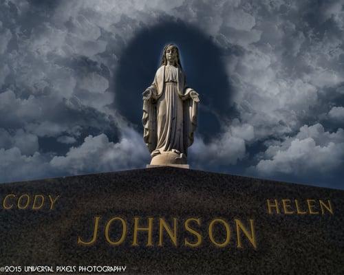 Johnson Monument at Woodlawn Cemetery, Tampa, Fl - (2-10-2015)