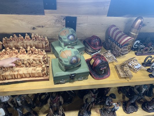 Items for sale inside the store