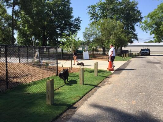 Entrance to the new dog park!