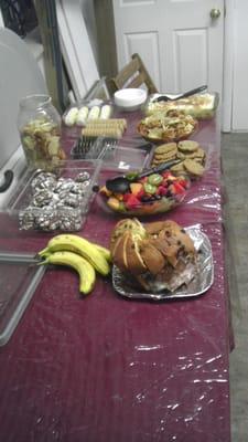 The dessert table at the Easter Eggstravaganza :)