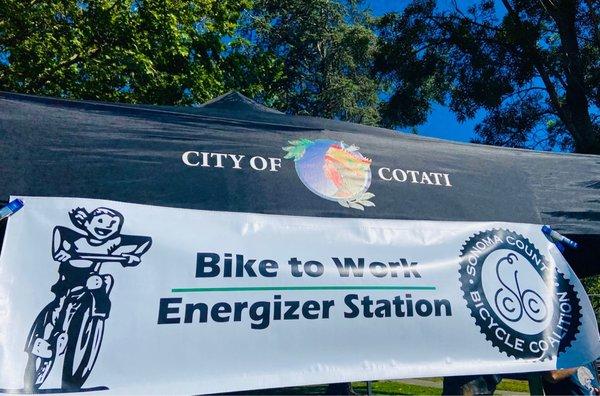 Happy to see Cotati represent for Bike to Wherever Day!