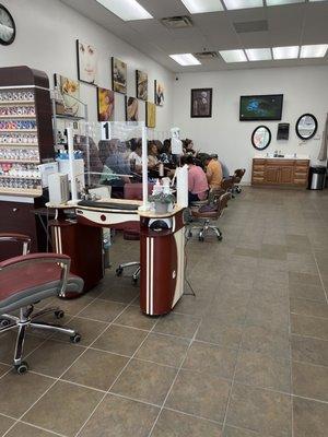 Pedicure area