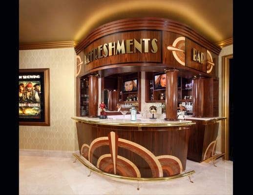 Art deco theater bar.