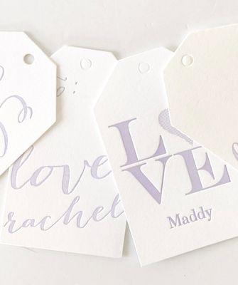 Custom Gift tags for everyday use. Kids birthday parties, weddings, hostess gifts.