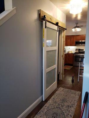 Barn door and rustic trim