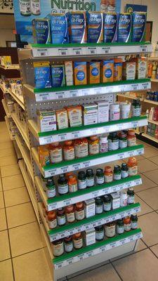 Large selection of vitamins and herbals ...