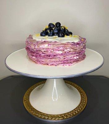 Blueberry Lemon CrepeCake