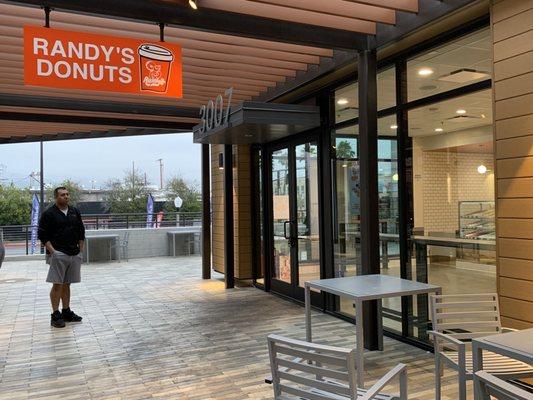 Sixth in line for Donut Day! Got here at 5:50am. Love my Randy's Donuts.