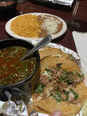 Birria Tacos Meal