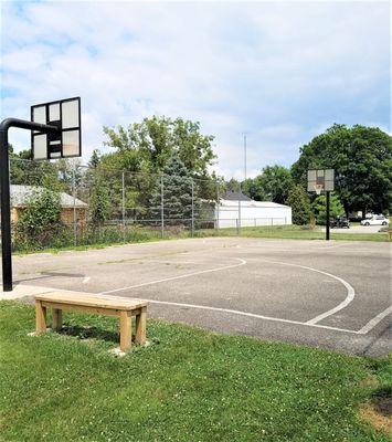 basketball court on the north end