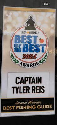 Captain Tyler Reis best of the best award winner!