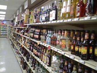 A section of our 100 ft Liquor Wall!