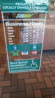 Business hours