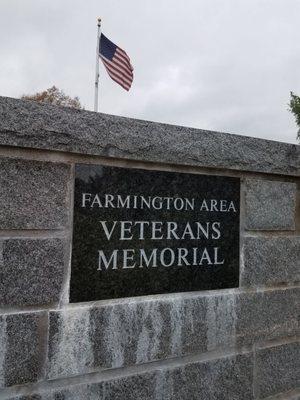 Nice veteran memorial.