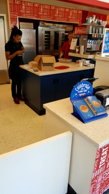 22 minutes my family and I sat in the store. The whole time this employee was texting, despite requests for help from co-worker.