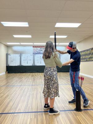 "Jett" was so patient in teaching my kiddo the ropes of archery! Thank you, Jett!