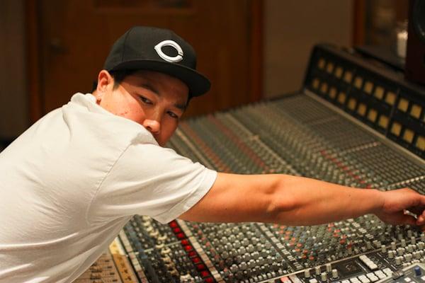 TRAC Student at the SSL in Studio A