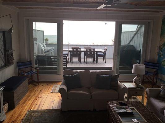 Living room to deck