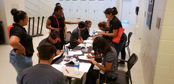 Sunnyvale branch partnering up with JUMA new hire orientation at Levi's stadium.