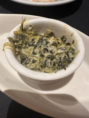 Creamed spinach