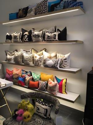 Luv the JA pillows and led lit shelves in their store..