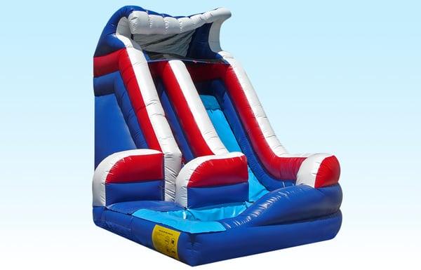 Red, White & Blue Curved Water Slide $225