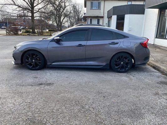 Honda Civic dark sides and rear!