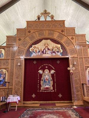 The templon inside the church