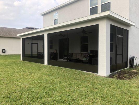 Patio Screen Enclosure with Kick-Plate