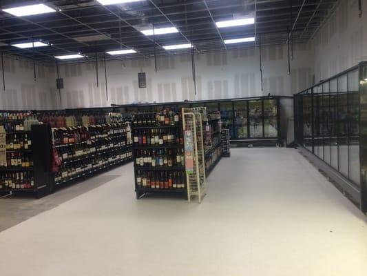 New wine/beer section