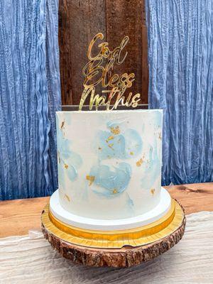 baptism cake