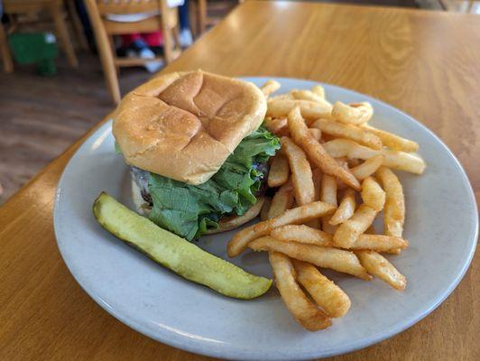 Burger and Fries