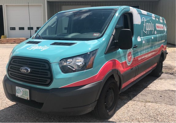 Zippity's detailing van brings mobile detailing to your driveway.